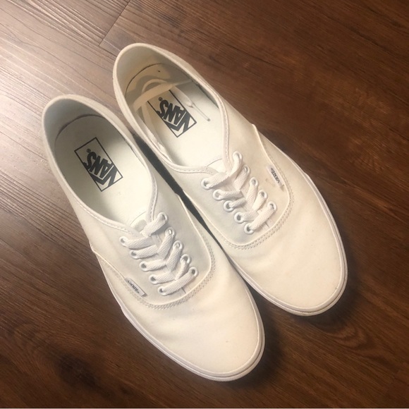 Vans Other - VANS Authentic True White Sneakers Men Size 10